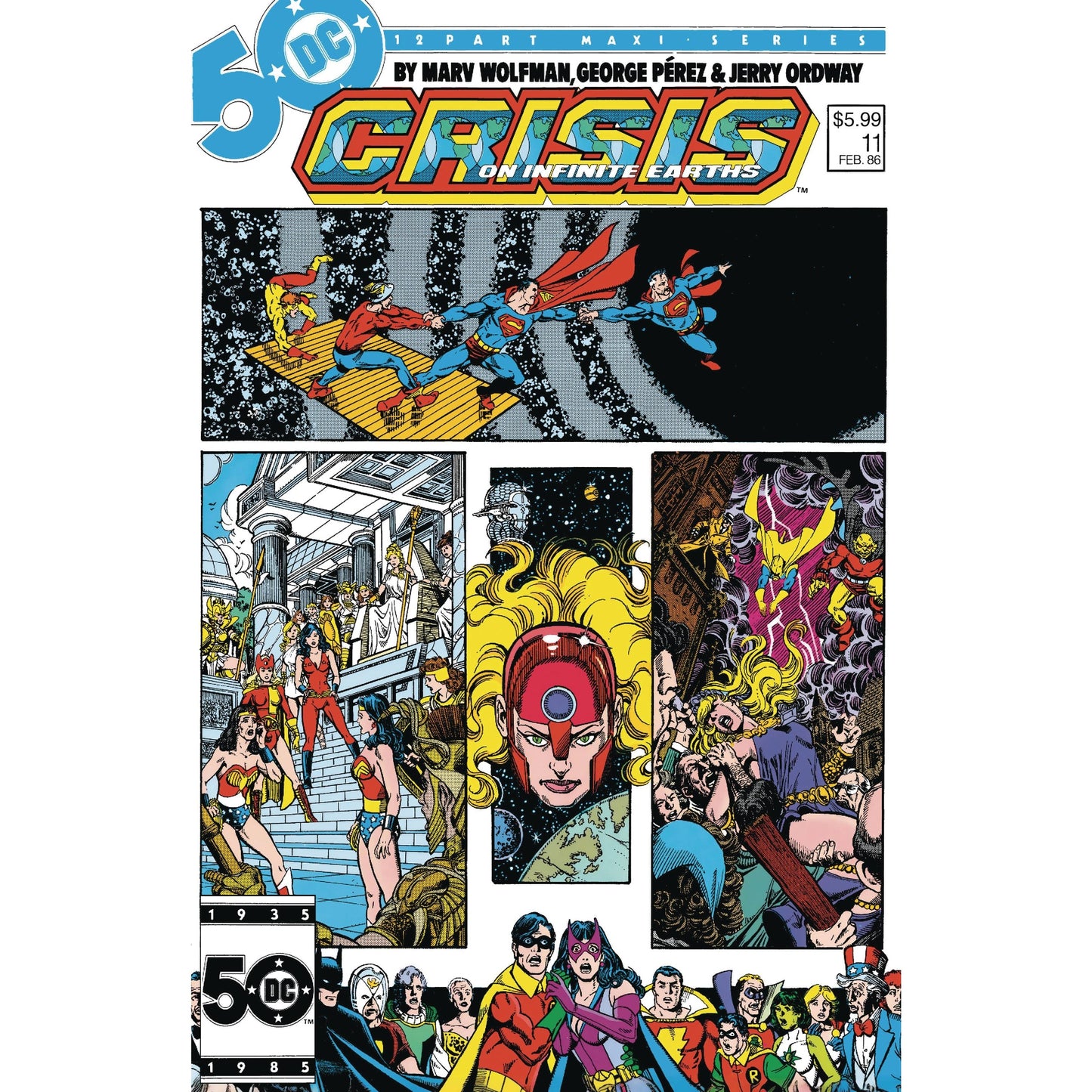 CRISIS ON INFINITE EARTHS #11 FACSIMILE EDITION #1 (Foil Cover)