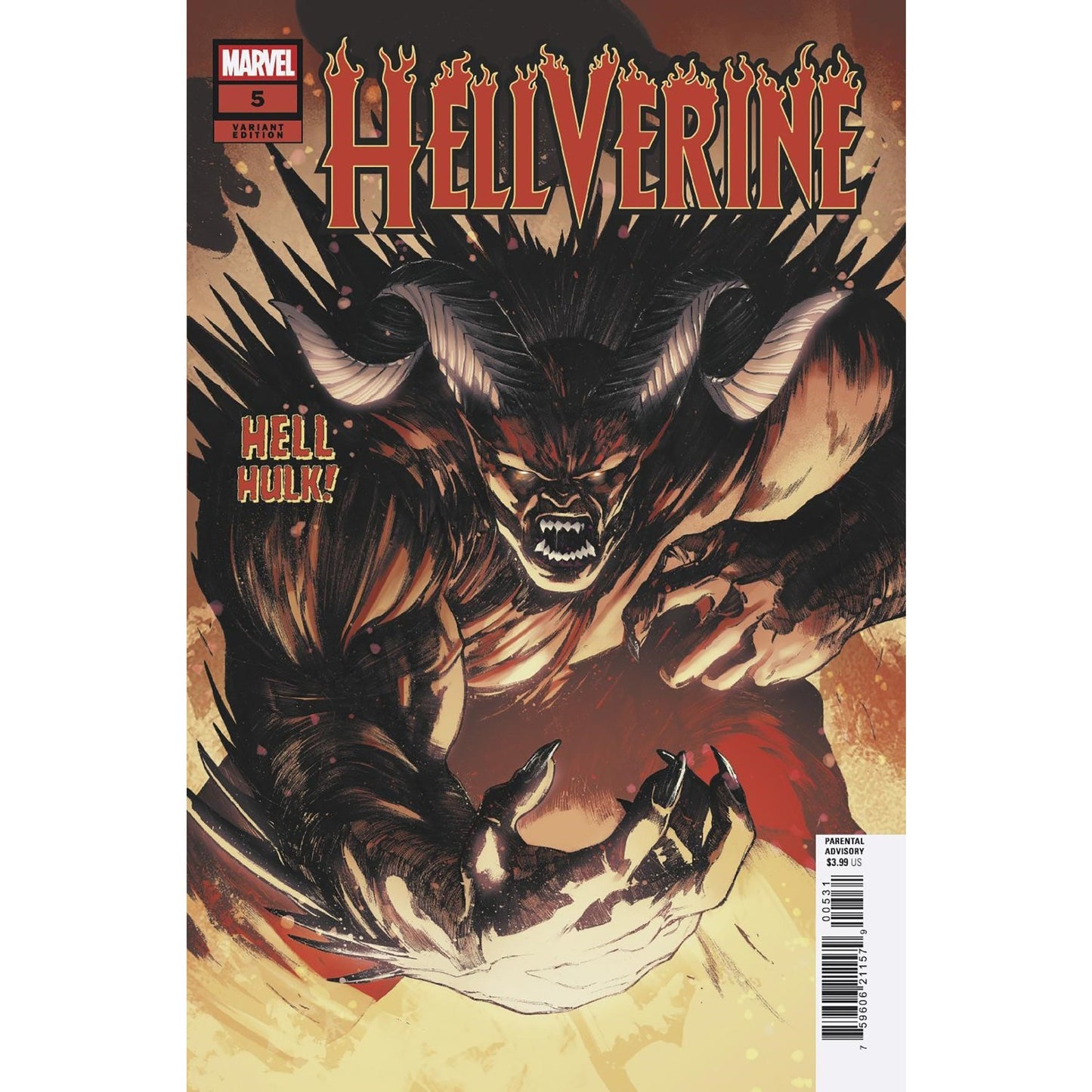 HELLVERINE #5 ALESSANDRO CAPPUCCIO HELL HULK VARIANT