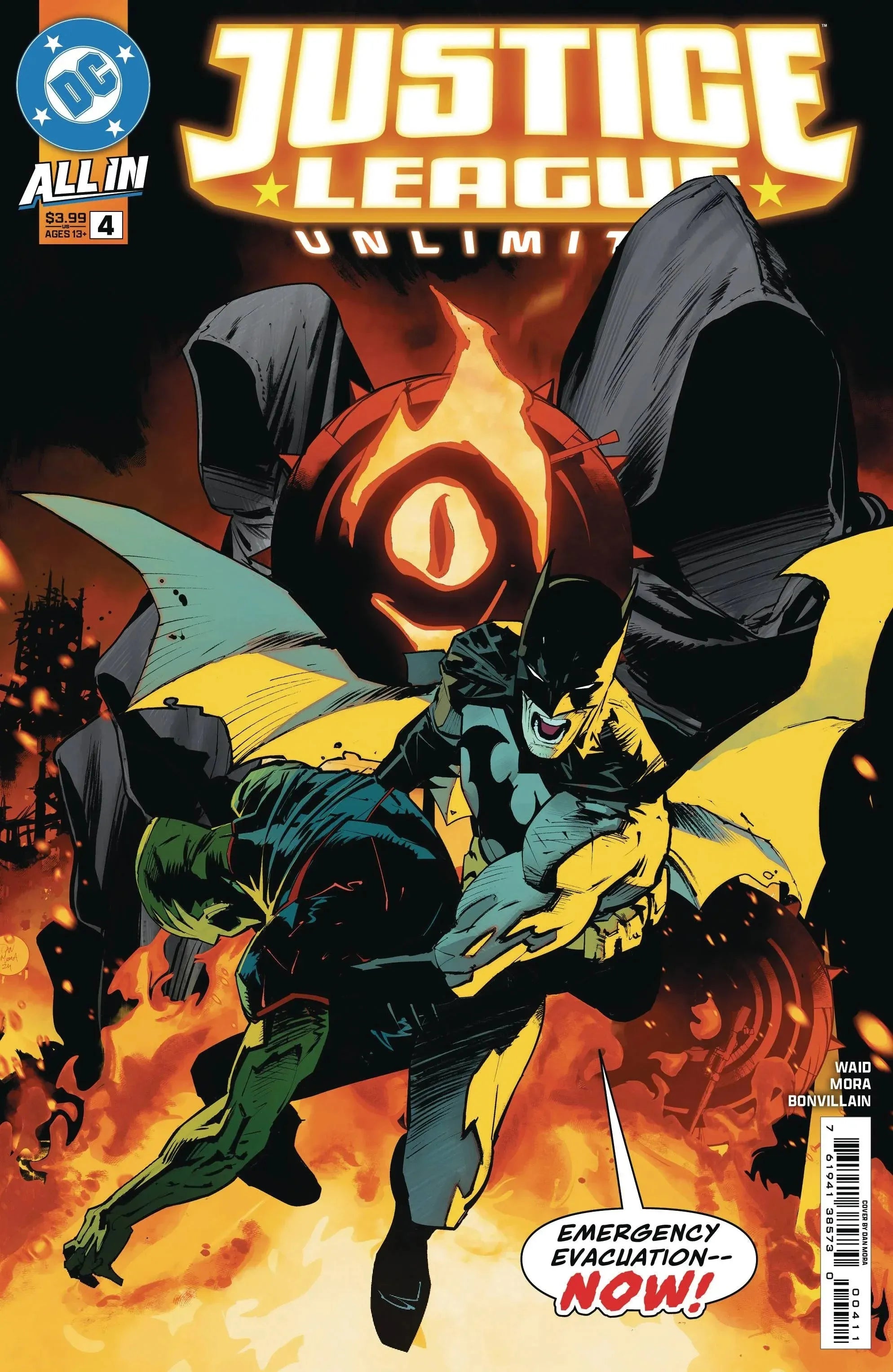 JUSTICE LEAGUE UNLIMITED #4 CVR A DAN MORA