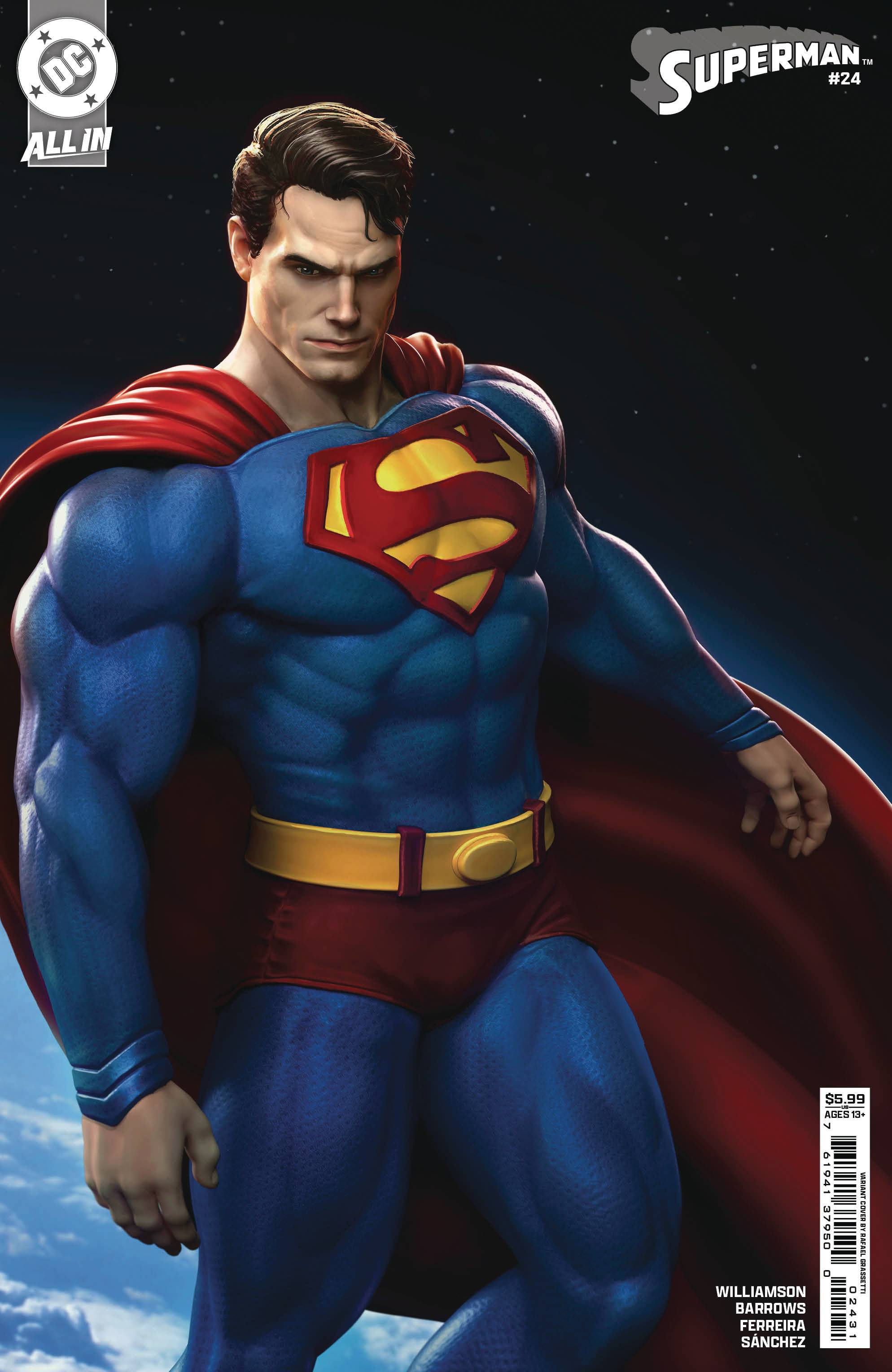 SUPERMAN #24 CVR D RAPHAEL GRASSETTI CARD STOCK VAR