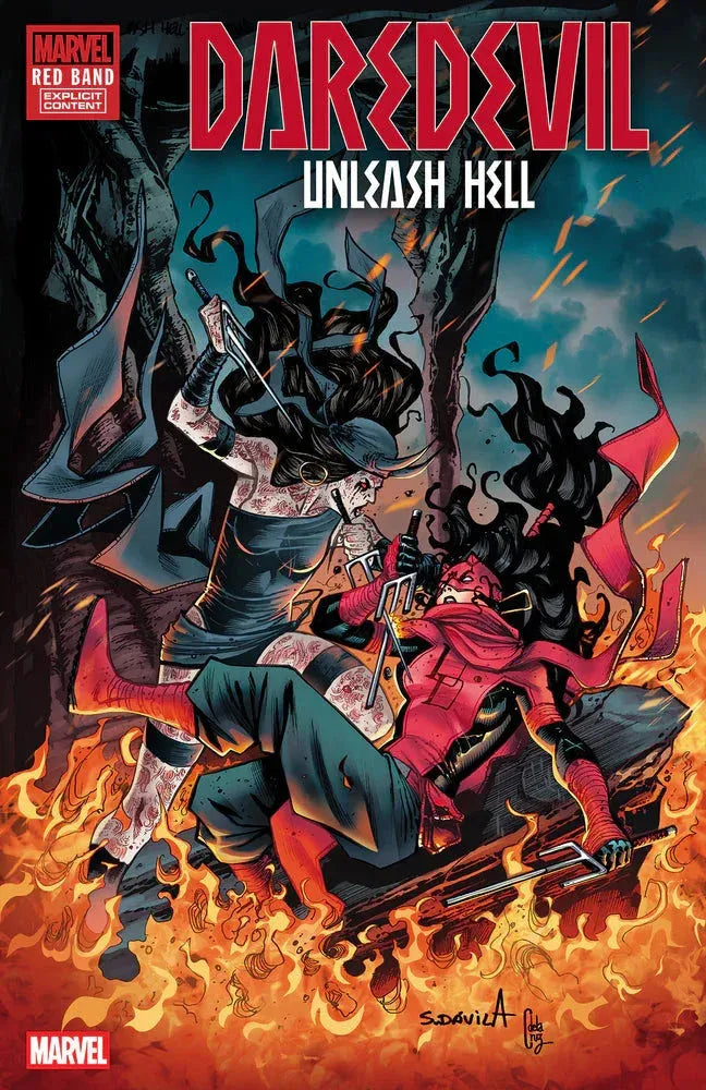 DAREDEVIL: UNLEASH HELL - RED BAND #4 SERGIO DAVILA VARIANT [POLYBAGGED]