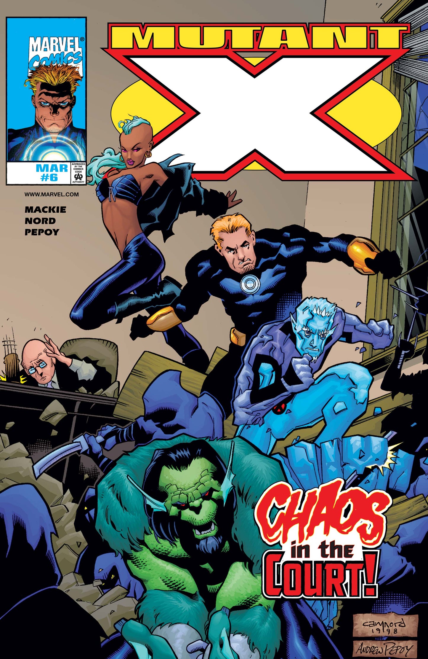 Mutant X (1998 1st Series) 6 FN