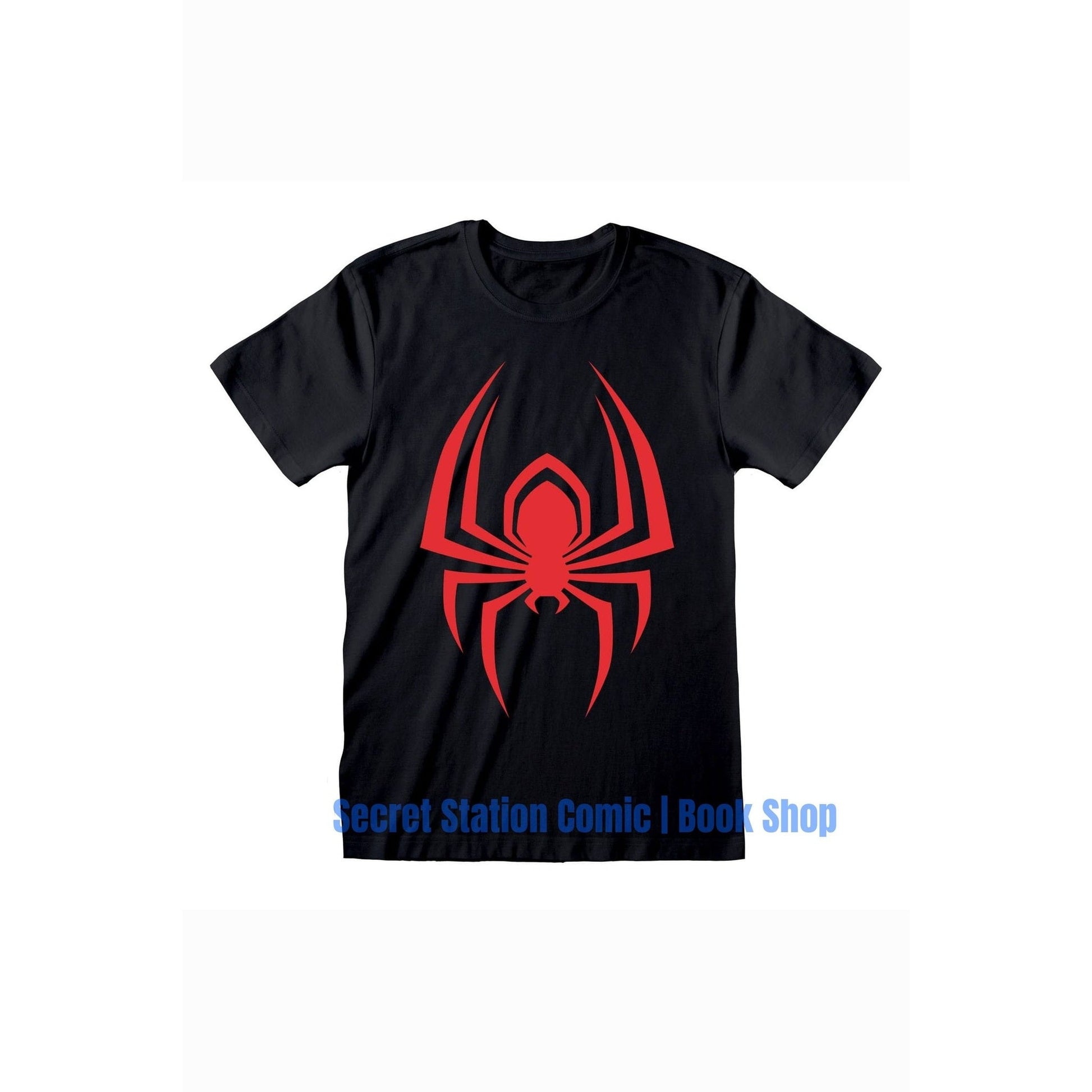 Marvel T-Shirt Miles Morales Hanging Spider - SIZE M - Secret Station Comic | Book Shop